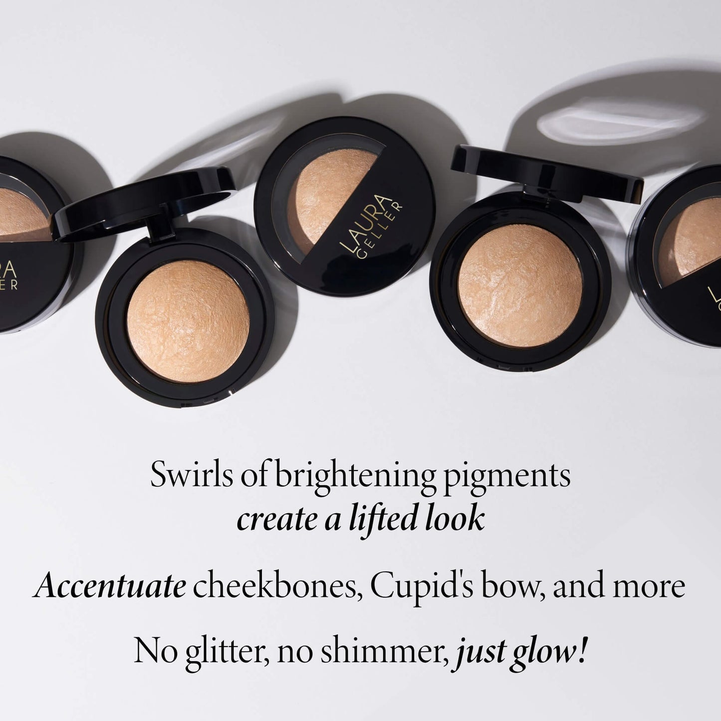 Baked Marbleized Highlighter | Prosecco