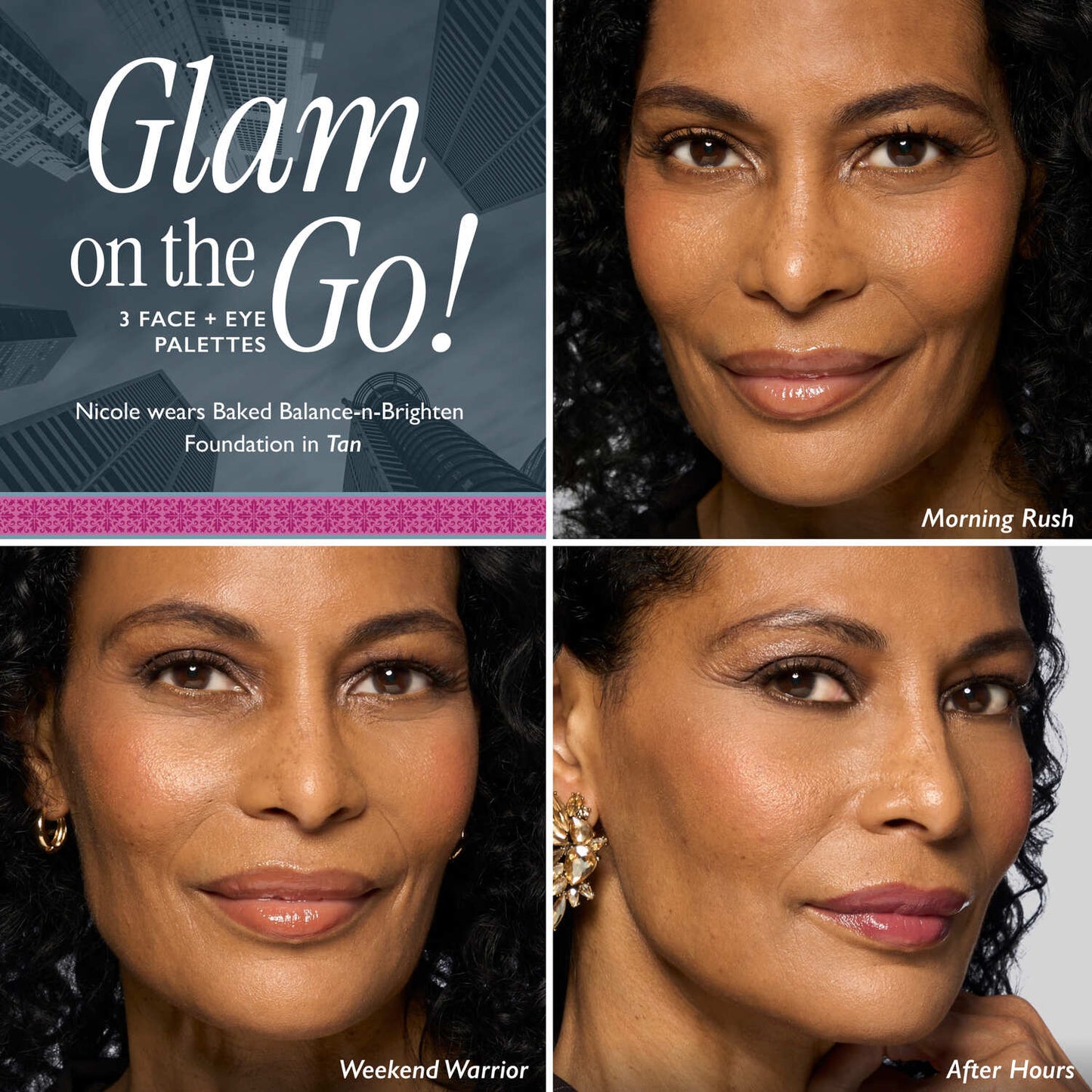 Glam on the Go Face + Eye Palettes (3PC)